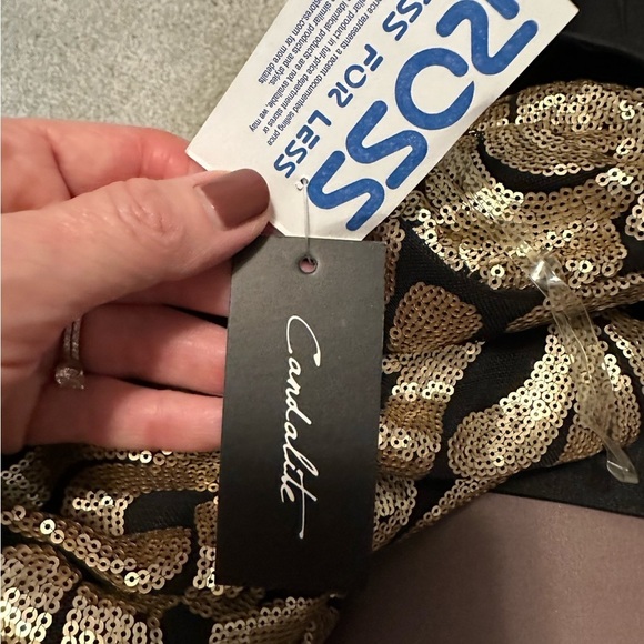 Candalite Dress Black & Gold - Picture 13 of 16